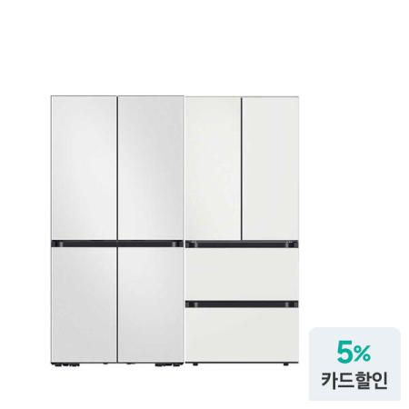 삼성 NEW 비스포크 키친핏 냉장고 김치냉장고 세트 RF60DB9KF201+RQ42DB94R2AP